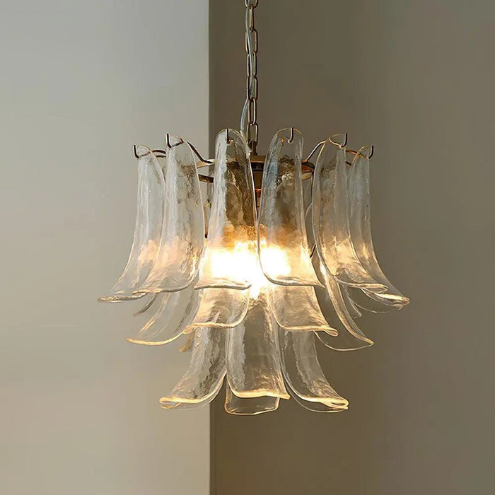 Murano Glass Leaf Chandelier - Simprolos