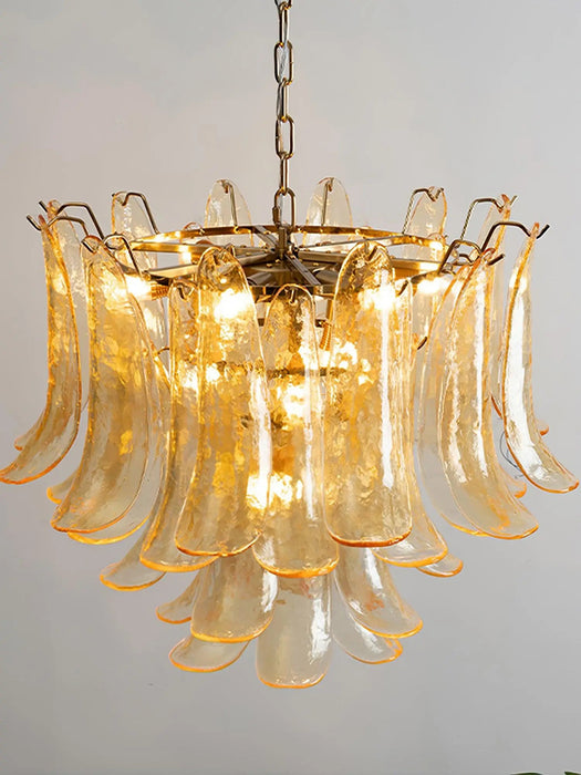 Murano Glass Leaf Chandelier - Simprolos