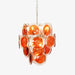 Murano Orange Disk Glass Chandelier - Simprolos