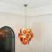 Murano Orange Disk Glass Chandelier - Simprolos