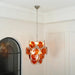 Murano Orange Disk Glass Chandelier - Simprolos