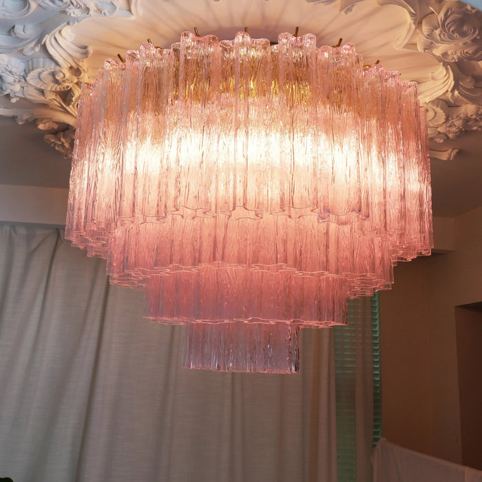 Murano Pink Glass Ceiling Light - Simprolos