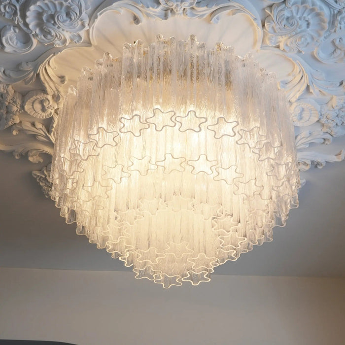 Murano Pink Glass Ceiling Light - Simprolos