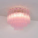 Murano Pink Glass Ceiling Light - Simprolos