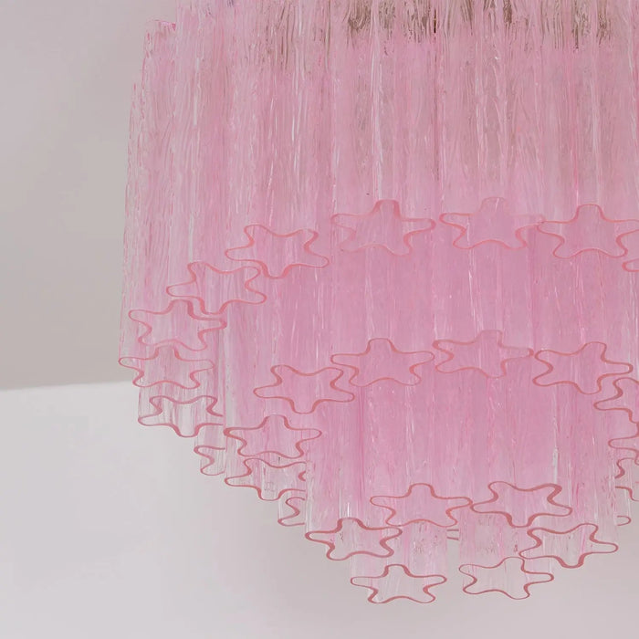 Murano Pink Glass Ceiling Light - Simprolos