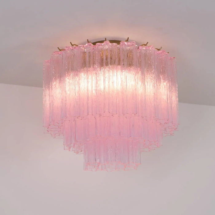 Murano Pink Glass Ceiling Light - Simprolos