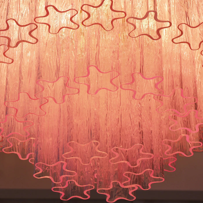 Murano Pink Glass Ceiling Light - Simprolos