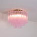 Murano Pink Glass Ceiling Light - Simprolos