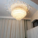 Murano Pink Glass Ceiling Light - Simprolos