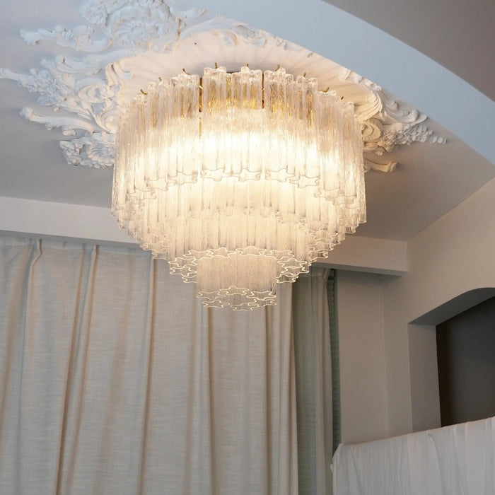 Murano Pink Glass Ceiling Light - Simprolos