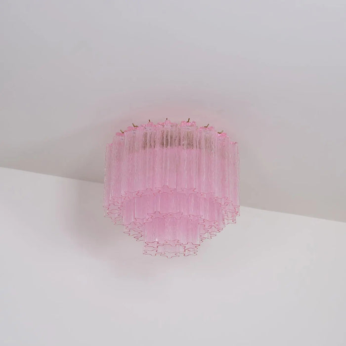 Murano Pink Glass Ceiling Light - Simprolos