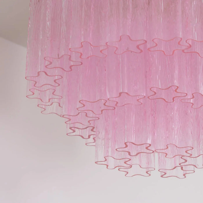 Murano Pink Glass Ceiling Light - Simprolos