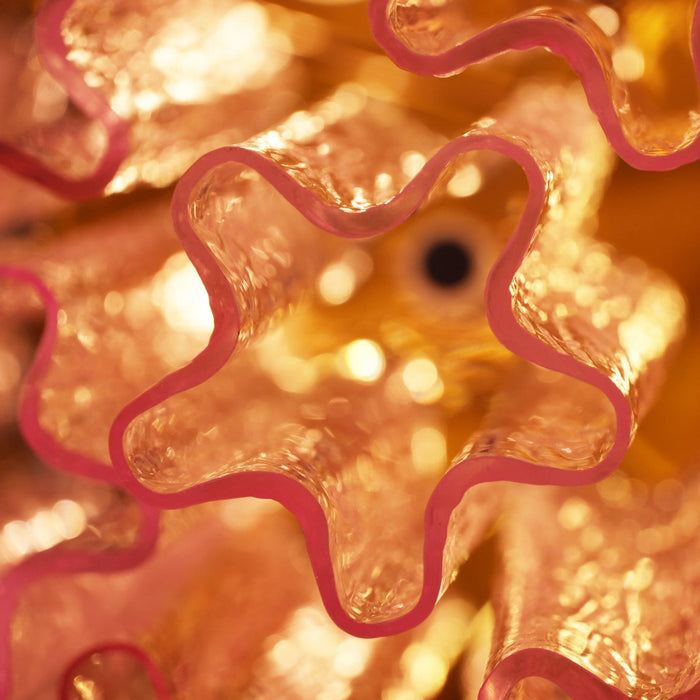 Murano Pink Glass Ceiling Light - Simprolos