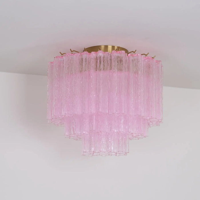 Murano Pink Glass Ceiling Light - Simprolos