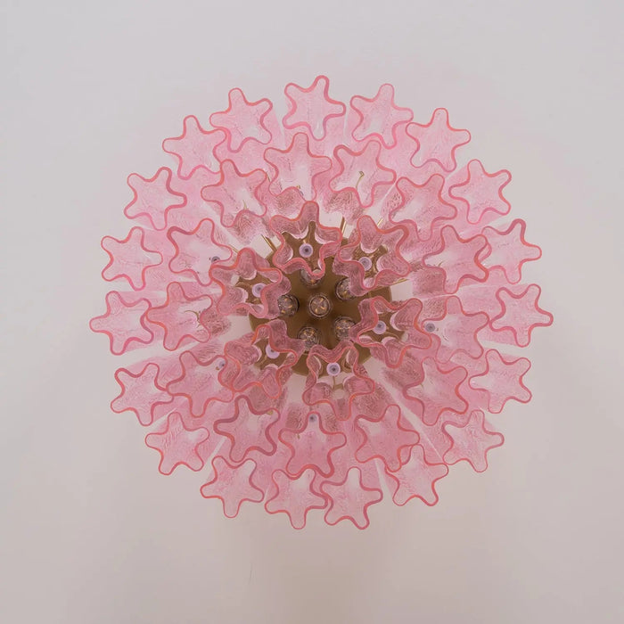 Murano Pink Glass Ceiling Light - Simprolos
