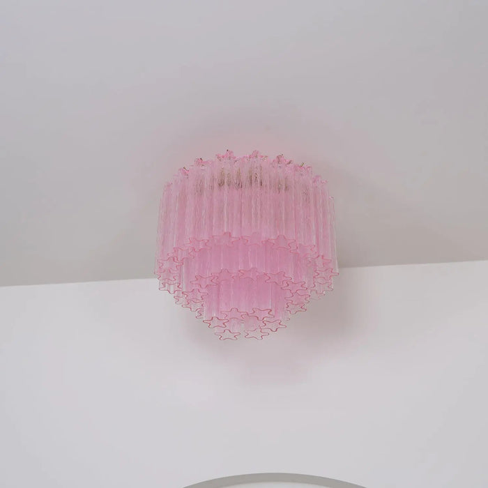 Murano Pink Glass Ceiling Light - Simprolos