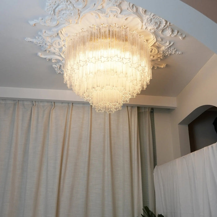 Murano Pink Glass Ceiling Light - Simprolos