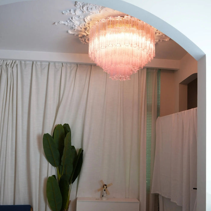 Murano Pink Glass Ceiling Light - Simprolos