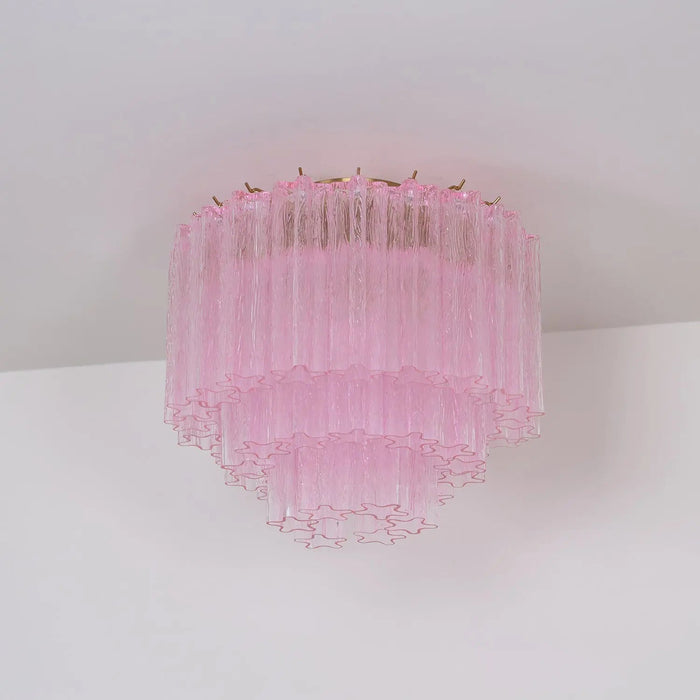 Murano Pink Glass Ceiling Light - Simprolos