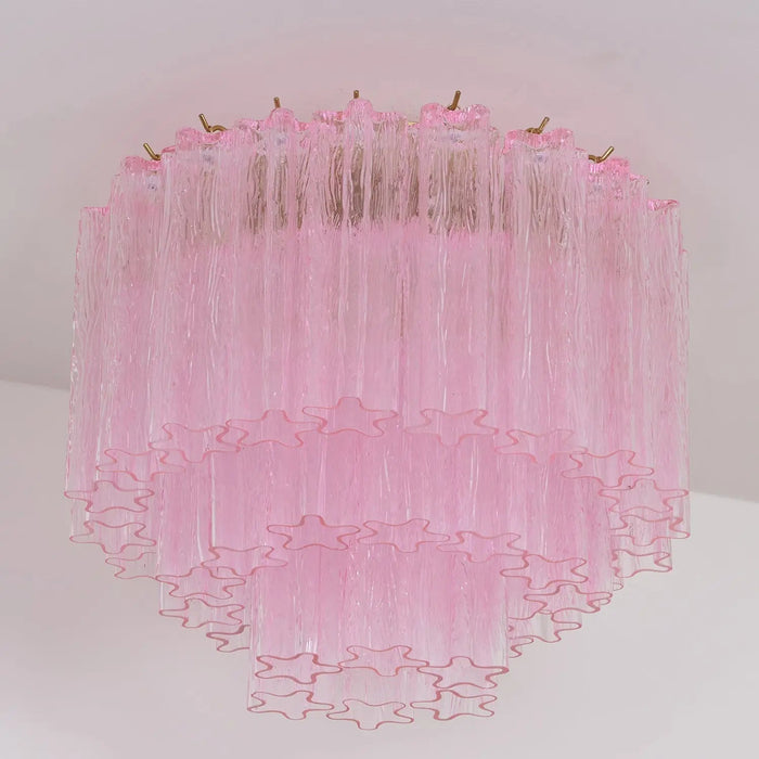 Murano Pink Glass Ceiling Light - Simprolos