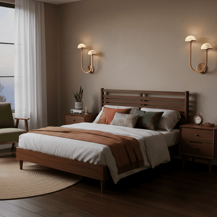 Mushroom Alabaster Wall Lamp - Simprolos