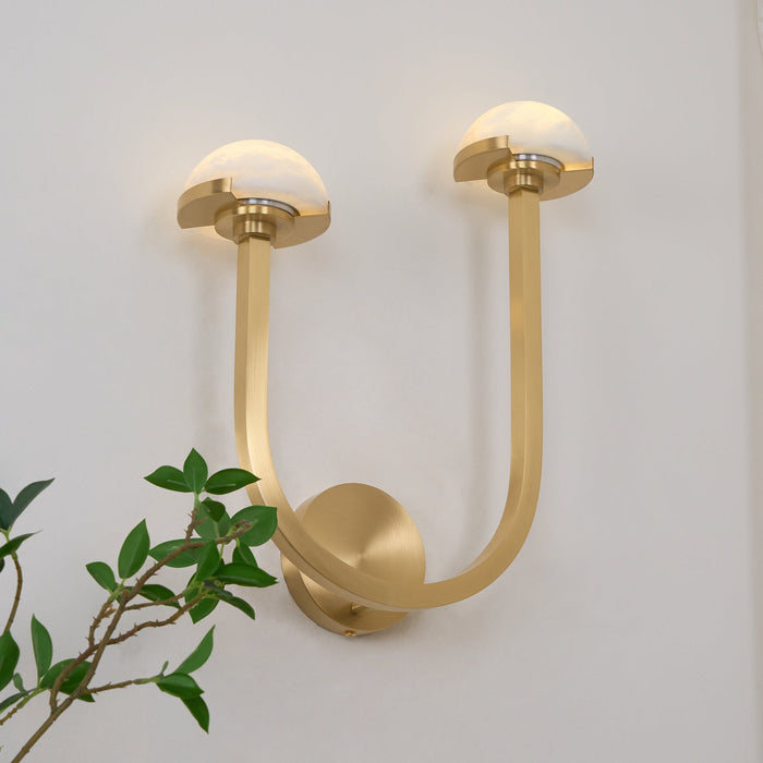 Mushroom Alabaster Wall Lamp - Simprolos