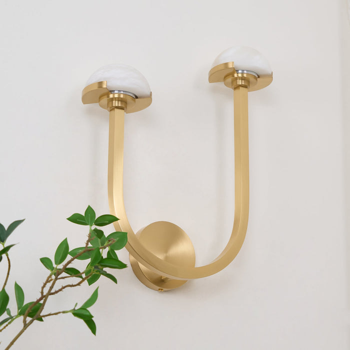 Mushroom Alabaster Wall Lamp - Simprolos