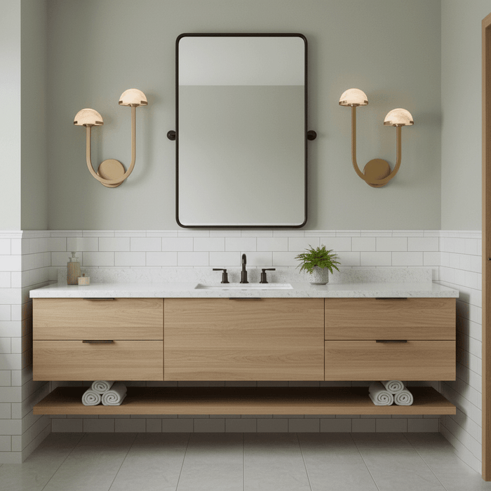 Mushroom Alabaster Wall Lamp - Simprolos
