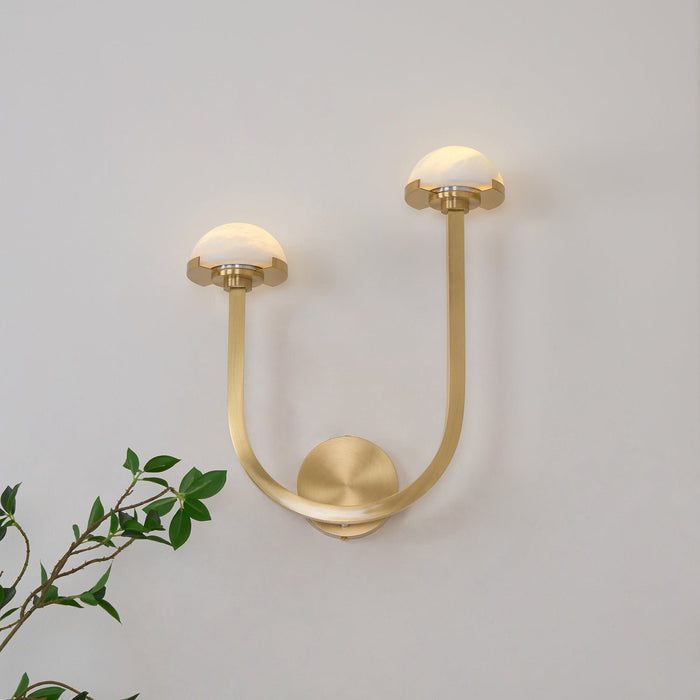 Mushroom Alabaster Wall Lamp - Simprolos