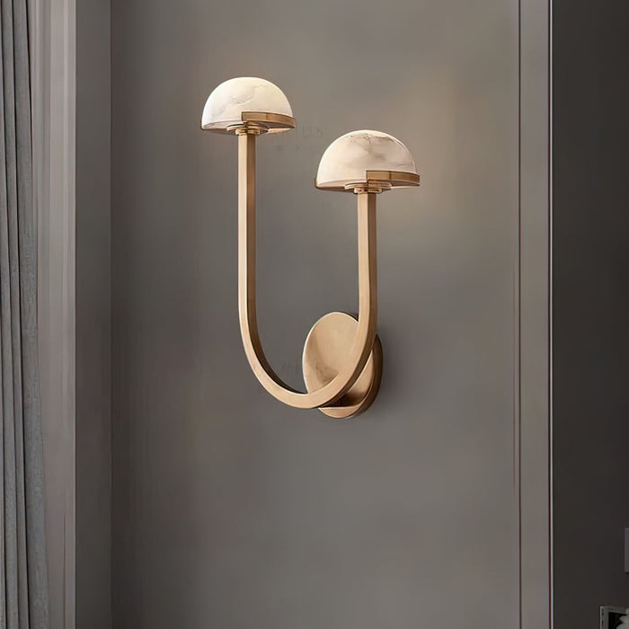 Mushroom Alabaster Wall Lamp - Simprolos