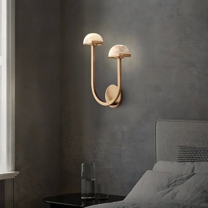 Mushroom Alabaster Wall Lamp - Simprolos