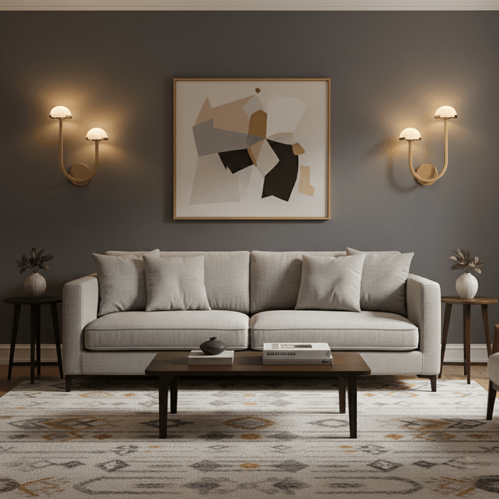 Mushroom Alabaster Wall Lamp - Simprolos