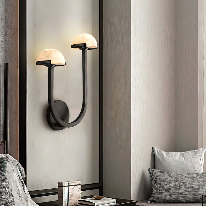 Mushroom Alabaster Wall Lamp - Simprolos