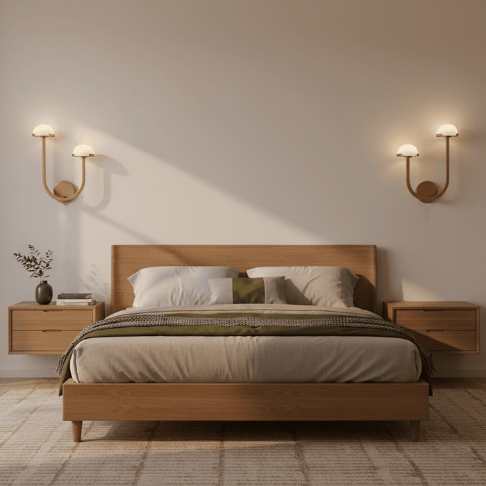 Mushroom Alabaster Wall Lamp - Simprolos