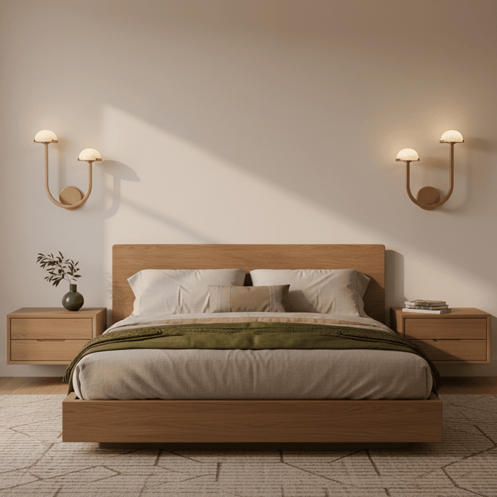 Mushroom Alabaster Wall Lamp - Simprolos