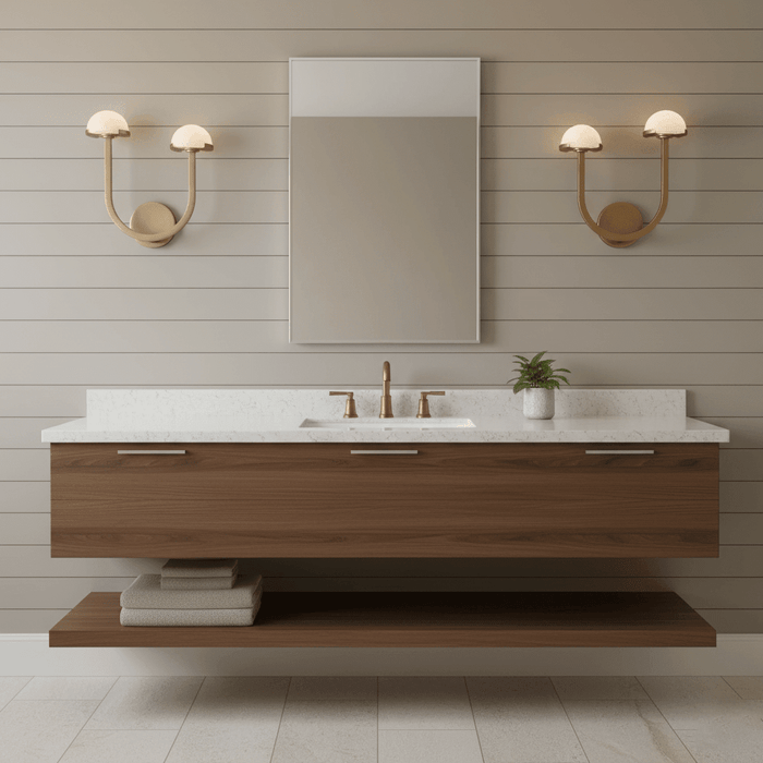 Mushroom Alabaster Wall Lamp - Simprolos
