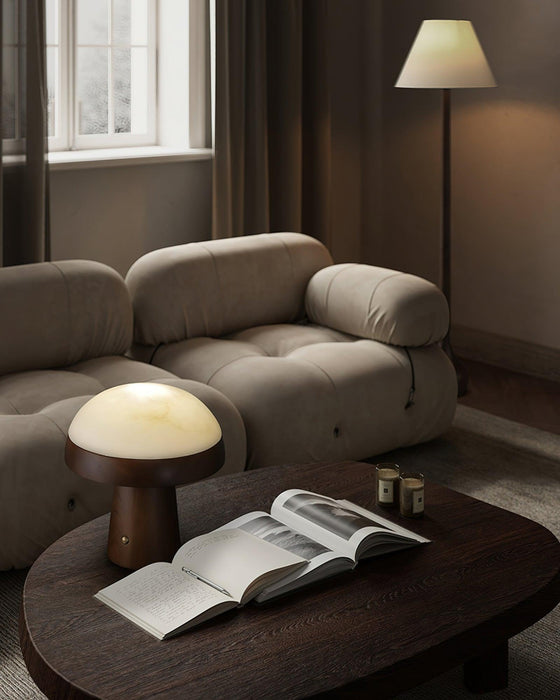 Mushroom Cloud Alabaster Table Lamp - Simprolos