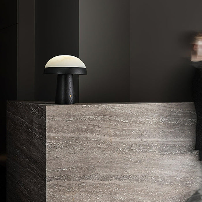 Mushroom Cloud Alabaster Table Lamp - Simprolos