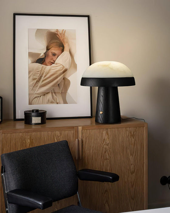 Mushroom Cloud Alabaster Table Lamp - Simprolos