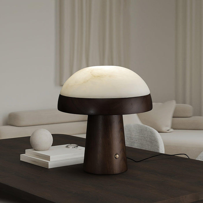 Mushroom Cloud Alabaster Table Lamp - Simprolos