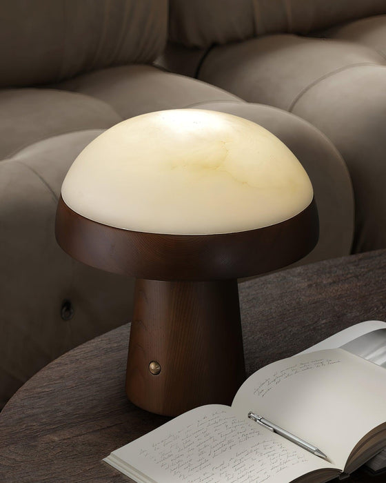 Mushroom Cloud Alabaster Table Lamp - Simprolos