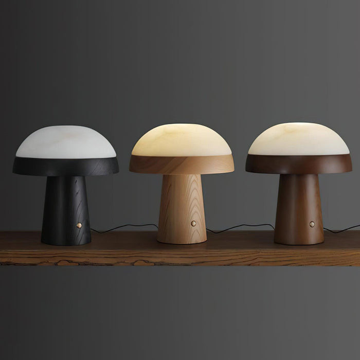 Mushroom Cloud Alabaster Table Lamp - Simprolos