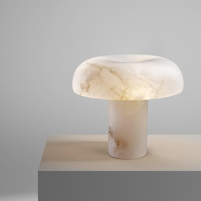 Mushroom Type Alabaster Table Lamp - Simprolos