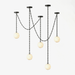 ndustrial Alabaster Orb Chain Chandelier - Simprolos