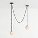 ndustrial Alabaster Orb Chain Chandelier - Simprolos