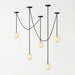 ndustrial Alabaster Orb Chain Chandelier - Simprolos