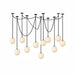 ndustrial Alabaster Orb Chain Chandelier - Simprolos