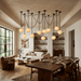 ndustrial Alabaster Orb Chain Chandelier - Simprolos
