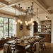 ndustrial Alabaster Orb Chain Chandelier - Simprolos