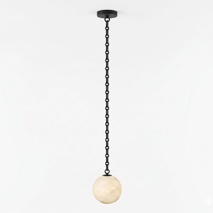 ndustrial Alabaster Orb Chain Chandelier Vakkerlight